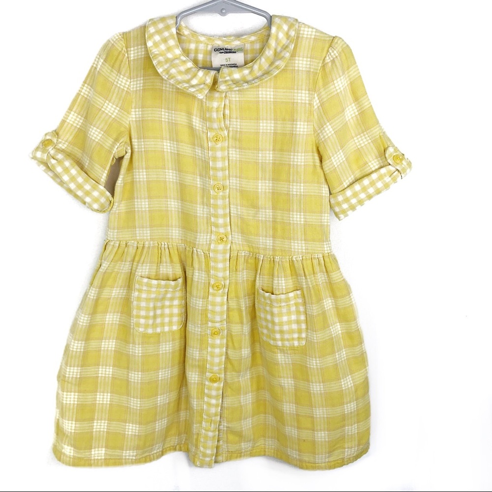 🌞Oshkosh Collared Shift Checkered Dress